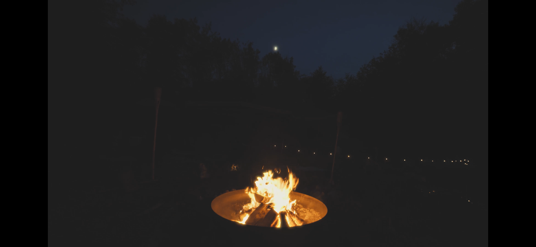 Campfire at night